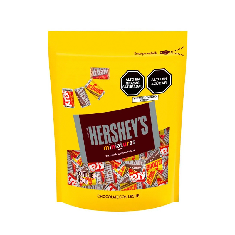 Hersheys-Miniatures-Doypack-120g Hershey's Miniatures Doypack 120g - Imagen 1
