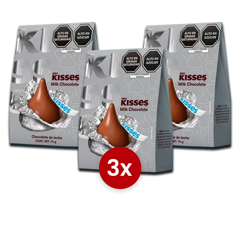 KISSES-74G-CHOC-NEW-26-X3-PWEB Pack x3 Kisses 74g Chocolate OFERTA - Imagen 1
