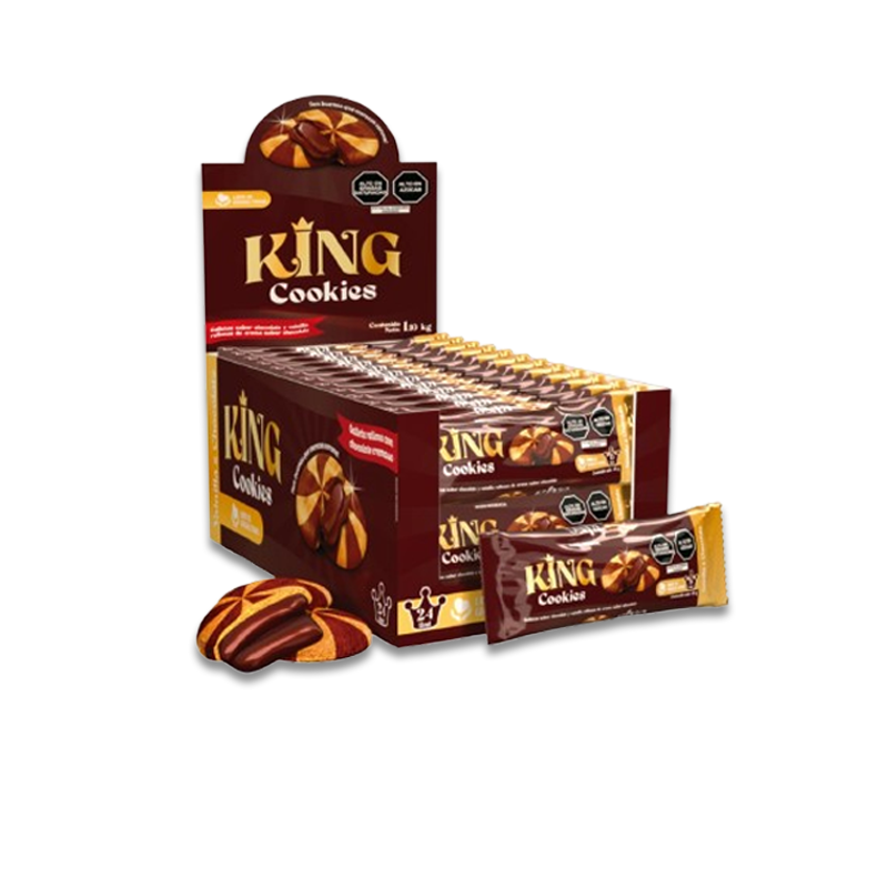 KING-COOKIES-CHOC-DSX24-46G-PWEB King Cookies Galleta Chocolate Display 24un x 46g OFERTA - Imagen 1