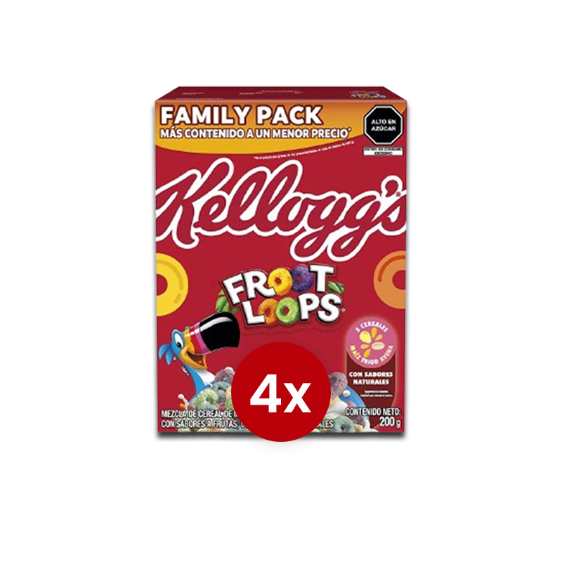 FROOT-LOOPS-200G-X4-PWEB Pack4 x Cereal Froot Loops 200g OFERTA - Imagen 1
