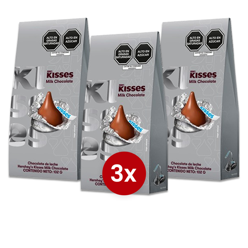 HERSHEY-102G-CHOC-X3-PWEB Pack x3 Kisses Chocolate 102g OFERTA - Imagen 1